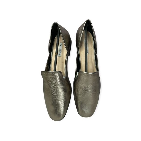 Bottero Botmariana Pewter Round Toe Flats Size 9 - Picture 5 of 12